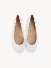 OK PORTE_Ballerines Lauren en cuir - Brilliant White