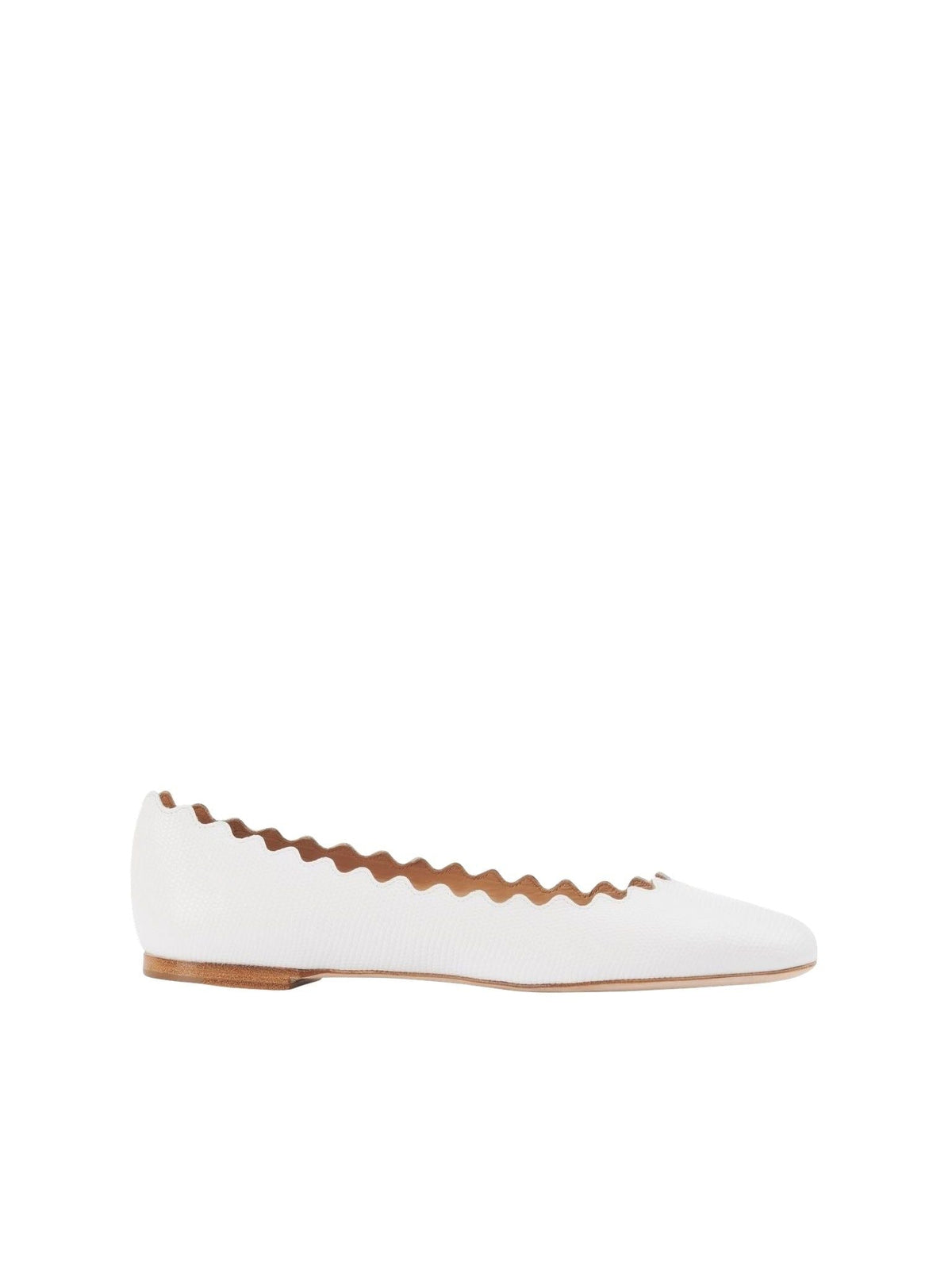 OK PORTE_Ballerines Lauren en cuir - Brilliant White