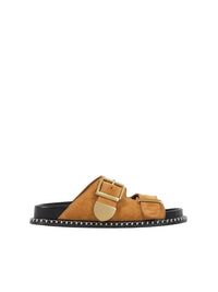 OK PORTE_Sandales Rebecca en cuir - Sand Brown