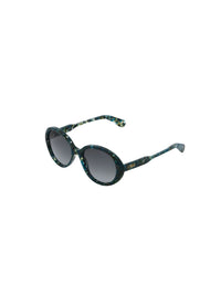 OK PORTE_Lunettes de soleil ovales Gayia - Turquoise Emerald