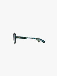 OK PORTE_Lunettes de soleil ovales Gayia - Turquoise Emerald