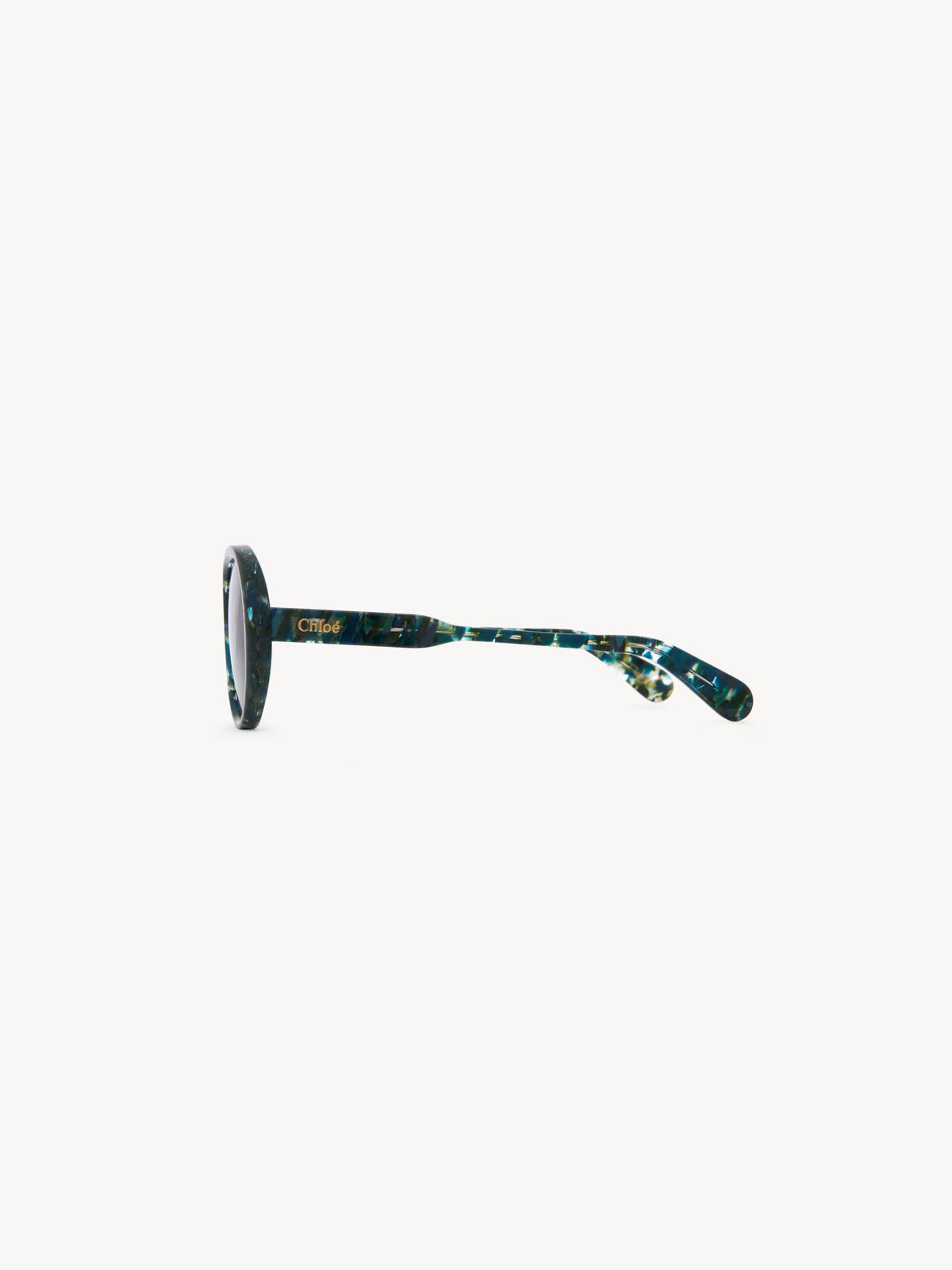 OK PORTE_Lunettes de soleil ovales Gayia - Turquoise Emerald