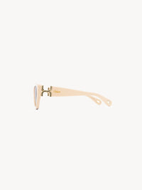 OK PORTE_Lunettes de soleil œil-de-chat Marcie - Cream