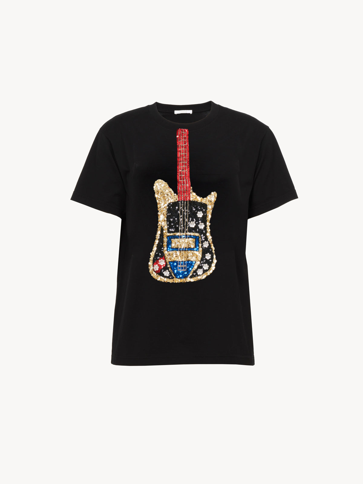 OK PORTE_T-shirt à motif guitare - Black