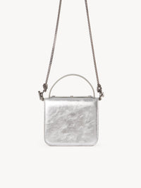 OK PORTE_Mini sac à main Penelope en cuir - Silver