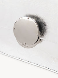 OK PORTE_Mini sac à main Penelope en cuir - Silver