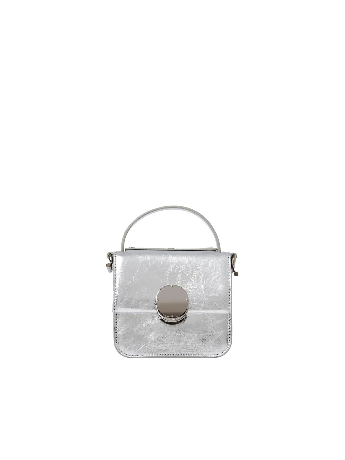 OK PORTE_Mini sac à main Penelope en cuir - Silver