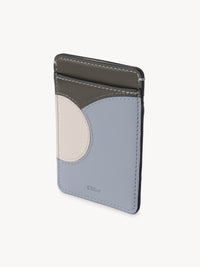 NO PORTE_Porte-cartes Moona en cuir - Blue & Grey