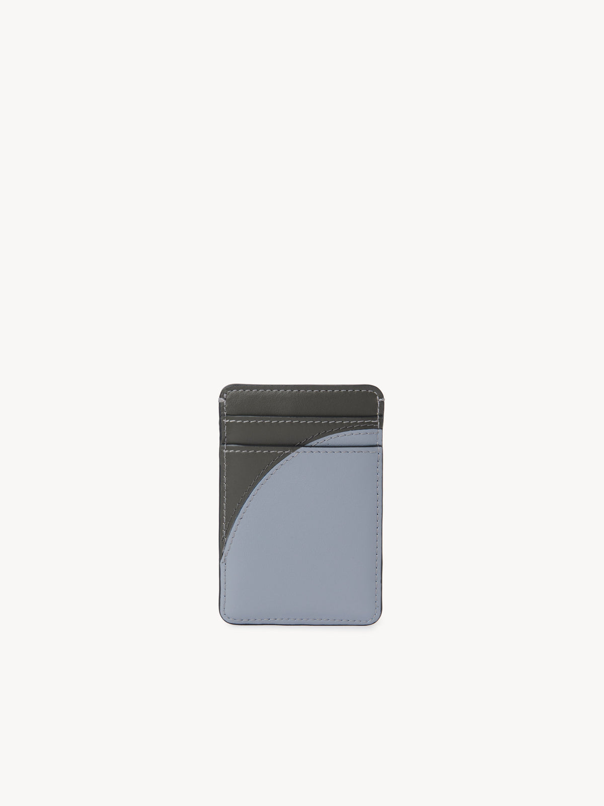 NO PORTE_Porte-cartes Moona en cuir - Blue & Grey