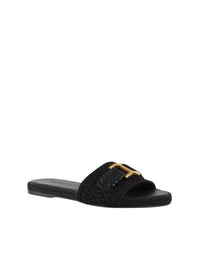 OK PORTE_Sandales Marcie en cuir - Black