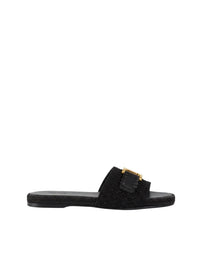 OK PORTE_Sandales Marcie en cuir - Black