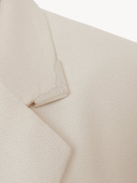 OK PORTE_Blazer long sans manches en lin - Coconut Milk
