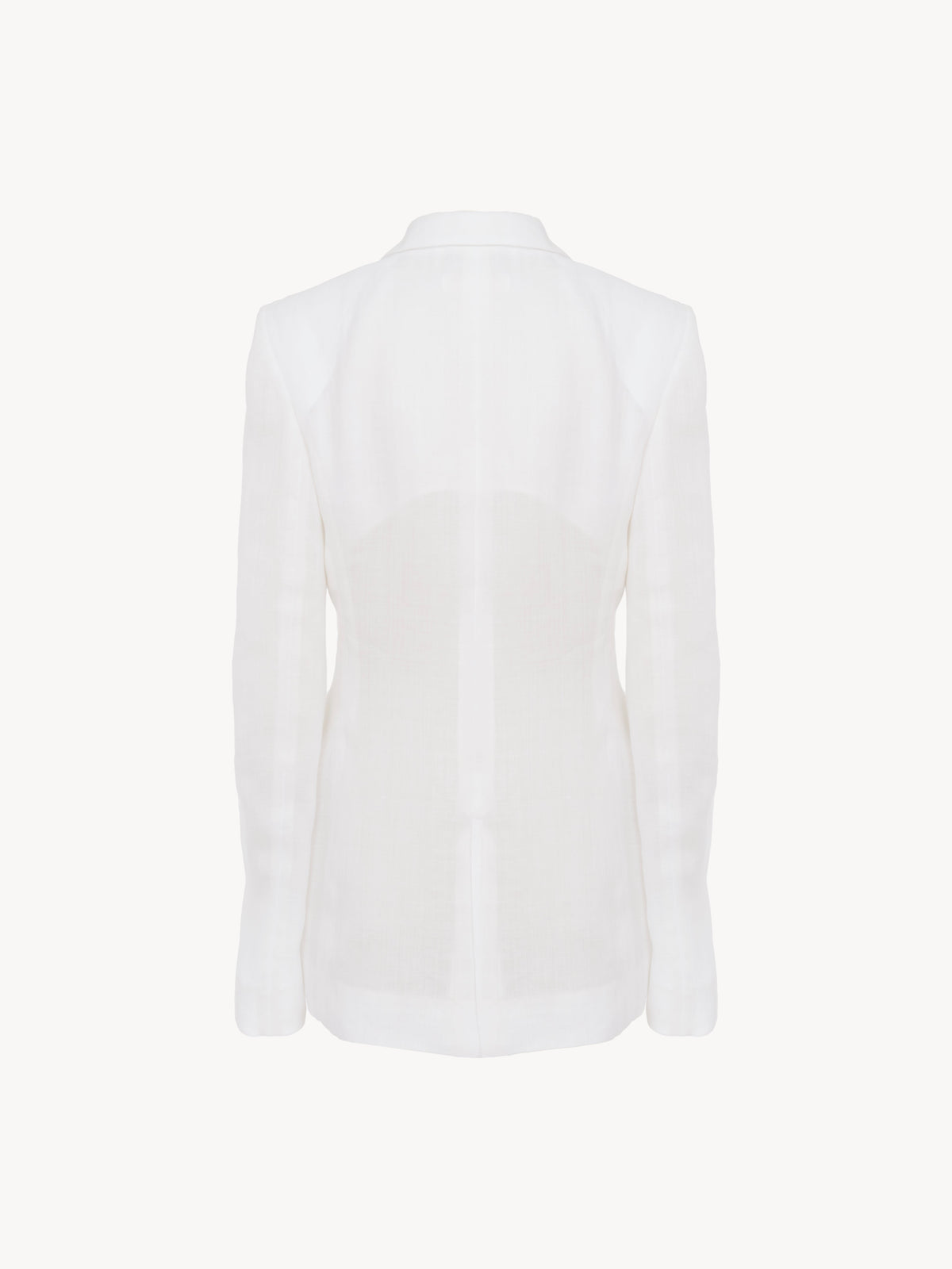 OK PORTE_Veste blazer droit - White