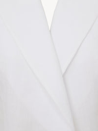 OK PORTE_Veste blazer droit - White