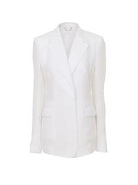 OK PORTE_Veste blazer droit - White