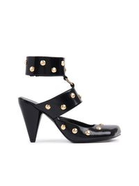 OK PORTE_Escarpins Jade en cuir - Black