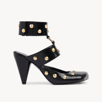 OK PORTE_Escarpins Jade en cuir - Black