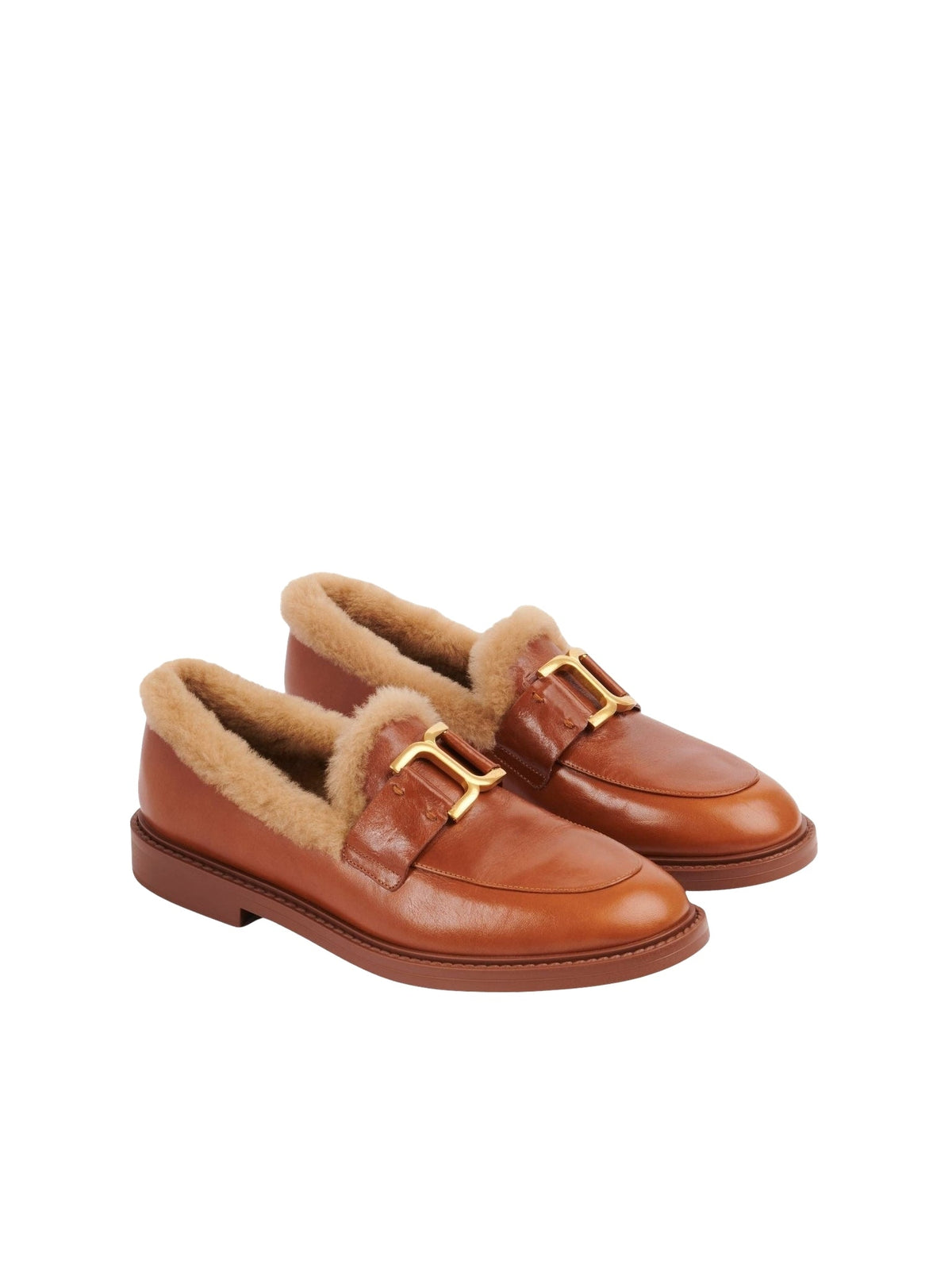 OK PORTE_Mocassins Marcie en cuir - Cognac Brown