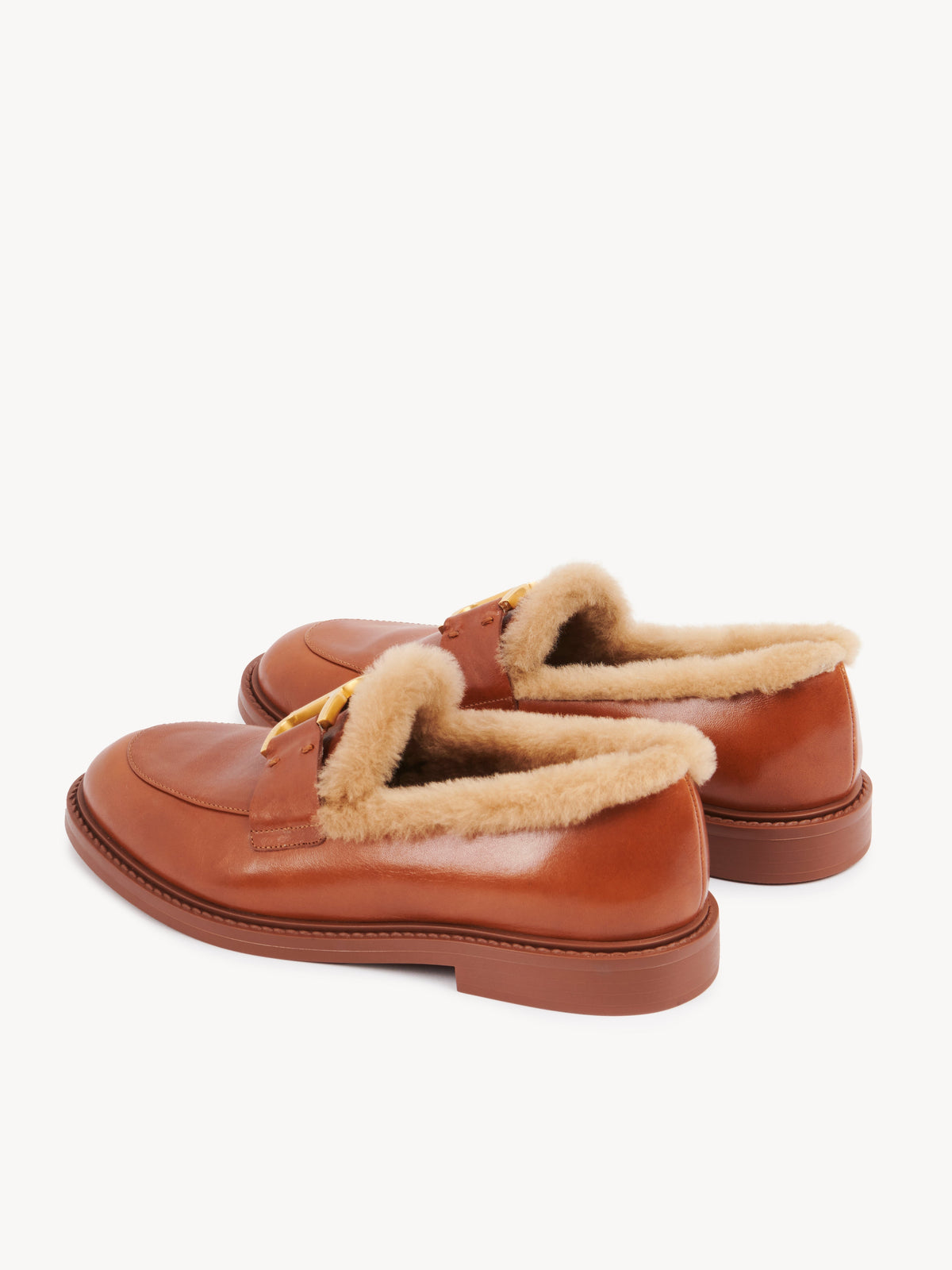 OK PORTE_Mocassins Marcie en cuir - Cognac Brown
