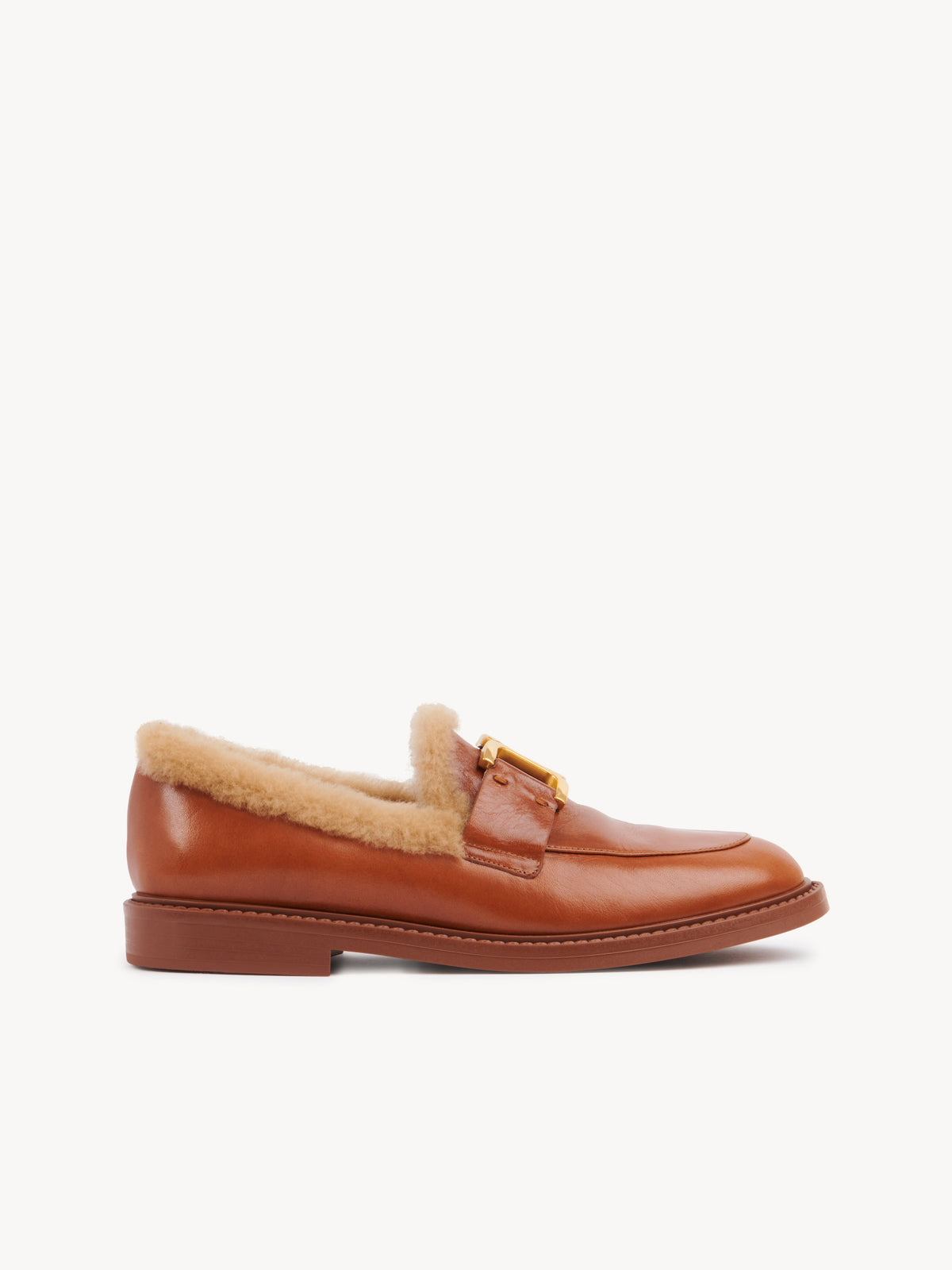 OK PORTE_Mocassins Marcie en cuir - Cognac Brown