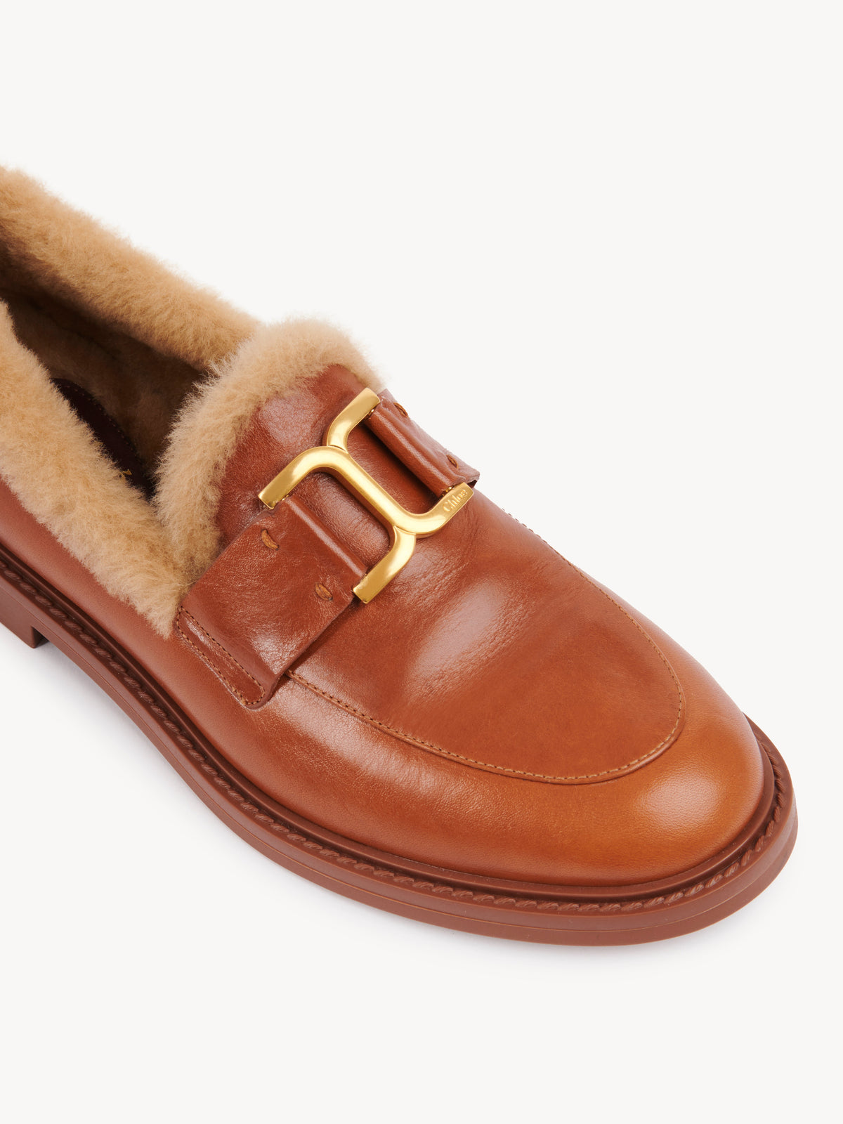 OK PORTE_Mocassins Marcie en cuir - Cognac Brown