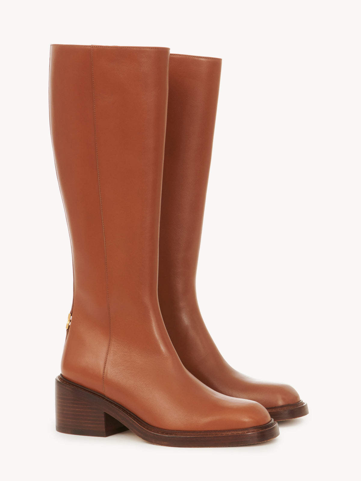 NO PORTE_Bottes Marcie en cuir - Clay Brown