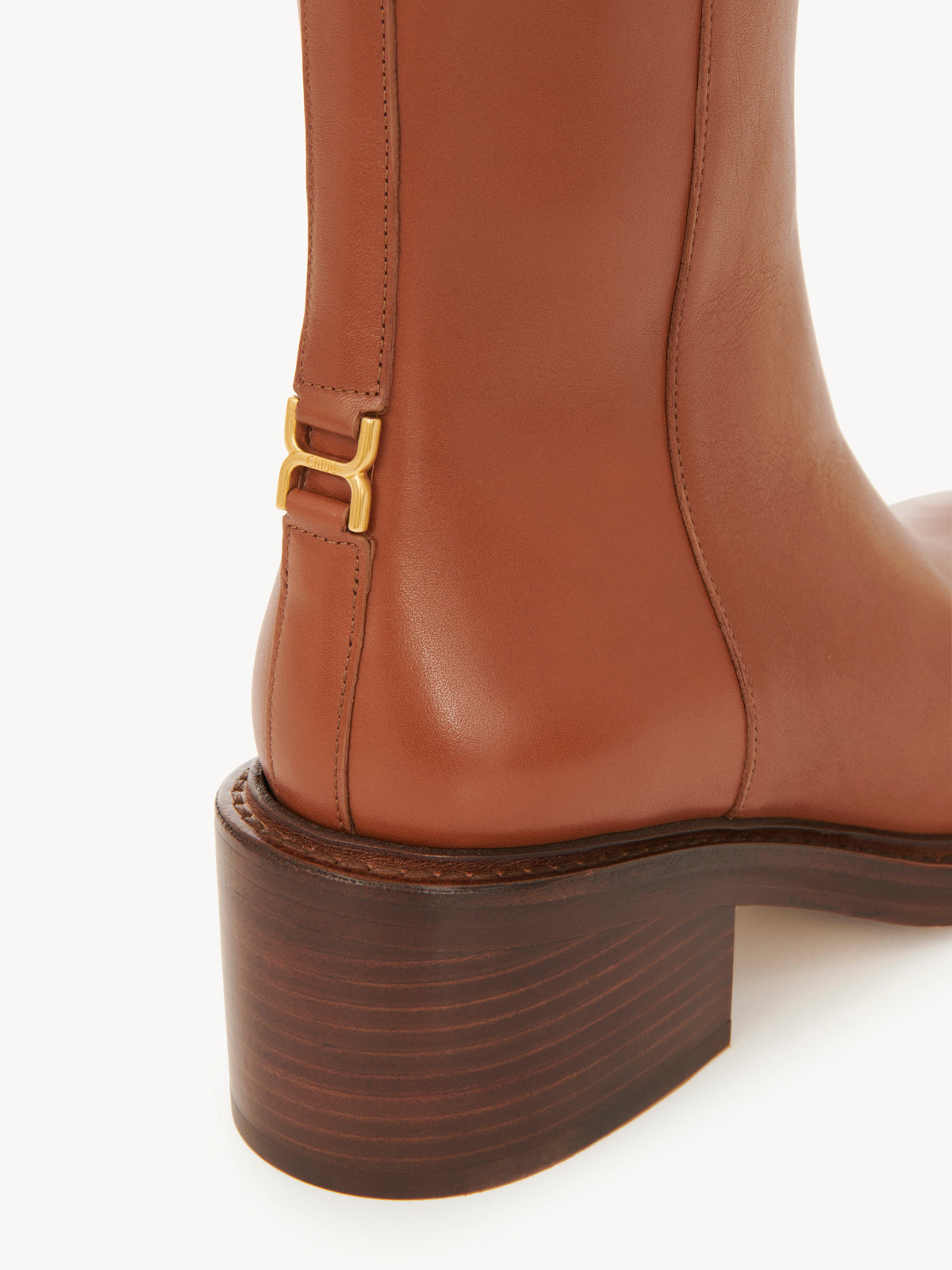 NO PORTE_Bottes Marcie en cuir - Clay Brown