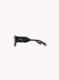 OK PORTE_Lunettes de soleil œil-de-chat Gayia - Crystal Black