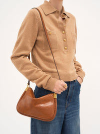 OK PORTE_Mini sac porté épaule Paraty 24 en cuir - Clay Brown