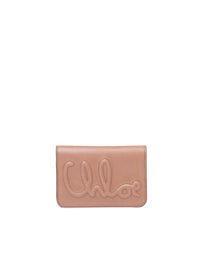 NO PORTE_Portefeuille compact en cuir - Woodrose