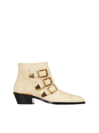 NO PORTE_Bottines Susanna 40 en cuir - Cloudy Cream