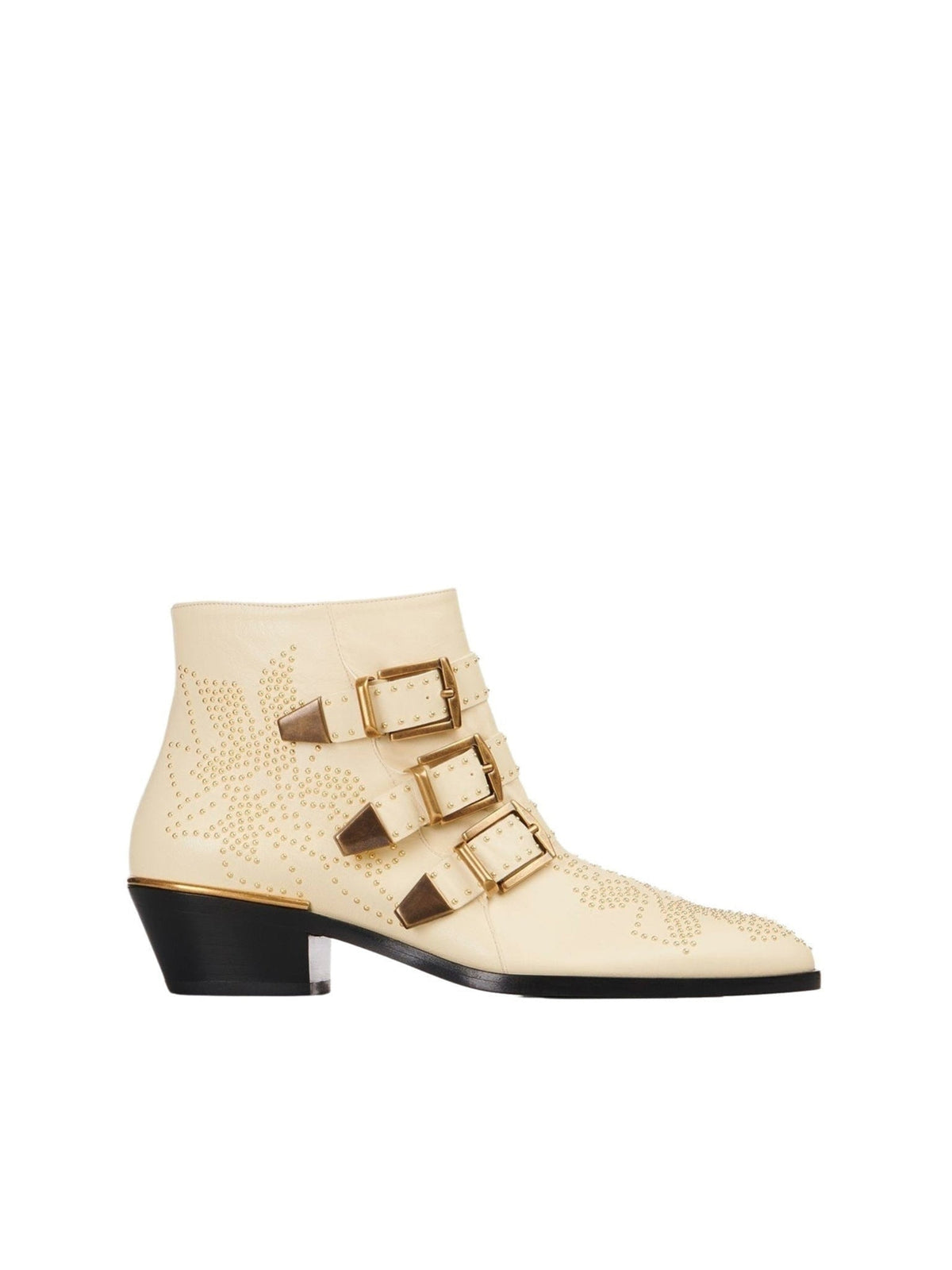 NO PORTE_Bottines Susanna 40 en cuir - Cloudy Cream