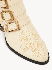 NO PORTE_Bottines Susanna 40 en cuir - Cloudy Cream