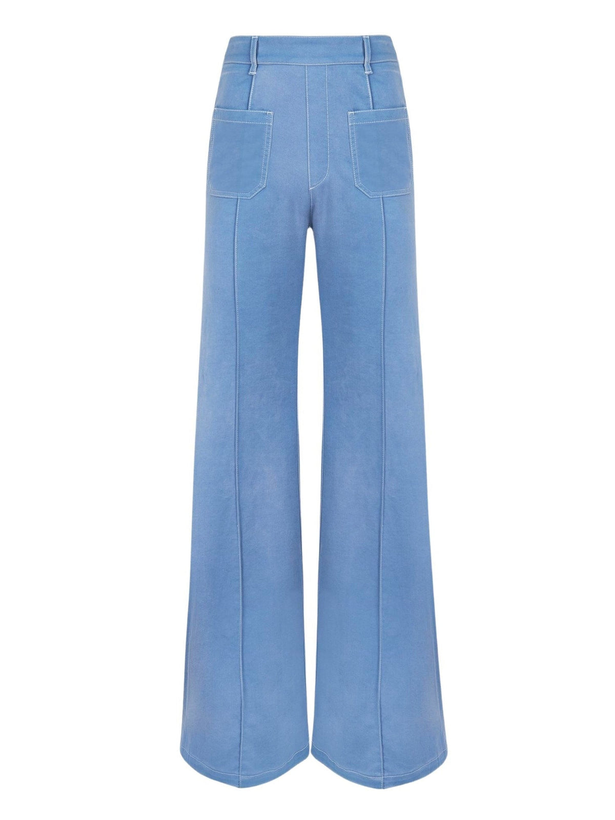 OK PORTE_Pantalon évasé en denim - Shade Blue