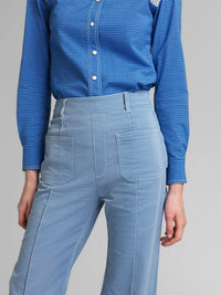 OK PORTE_Pantalon évasé en denim - Shade Blue
