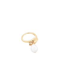 OK PORTE_Bague Darcey en laiton - Pearl