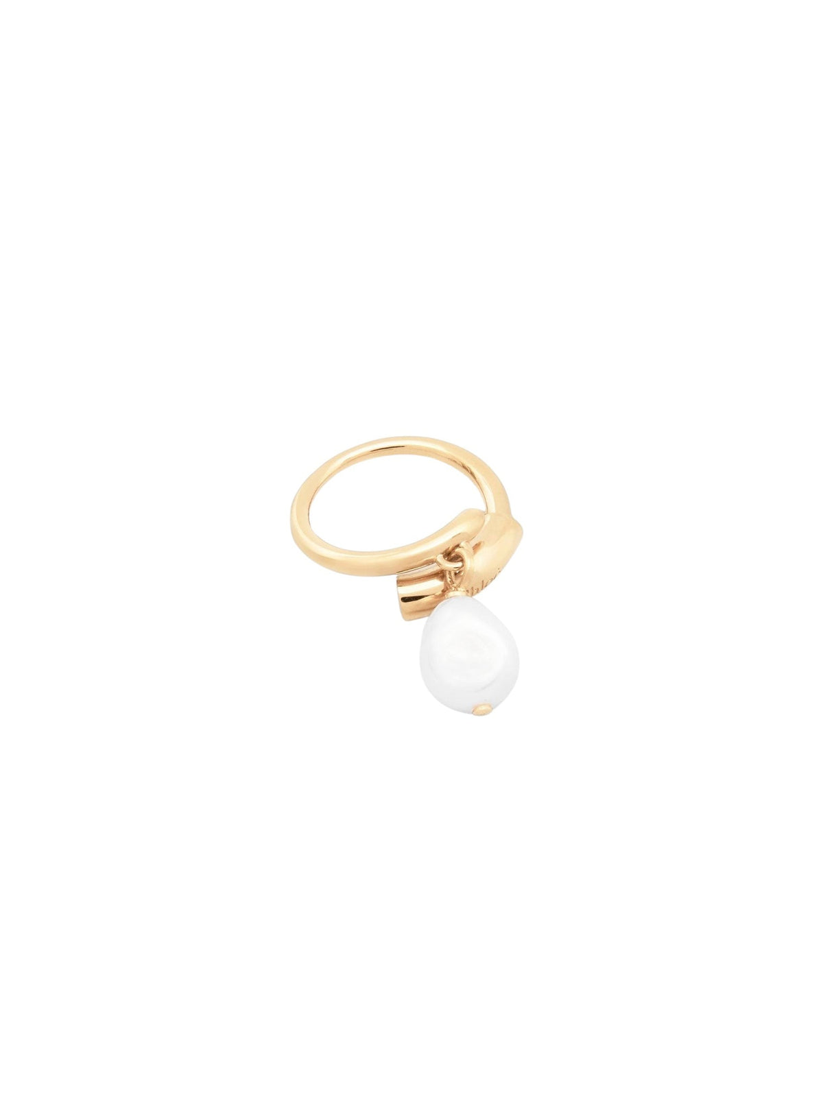 OK PORTE_Bague Darcey en laiton - Pearl