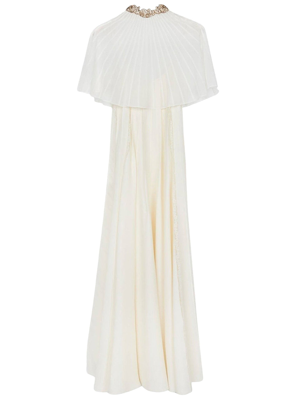 NO PORTE_Robe cape en soie - Vanilla Ice