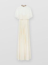NO PORTE_Robe cape en soie - Vanilla Ice