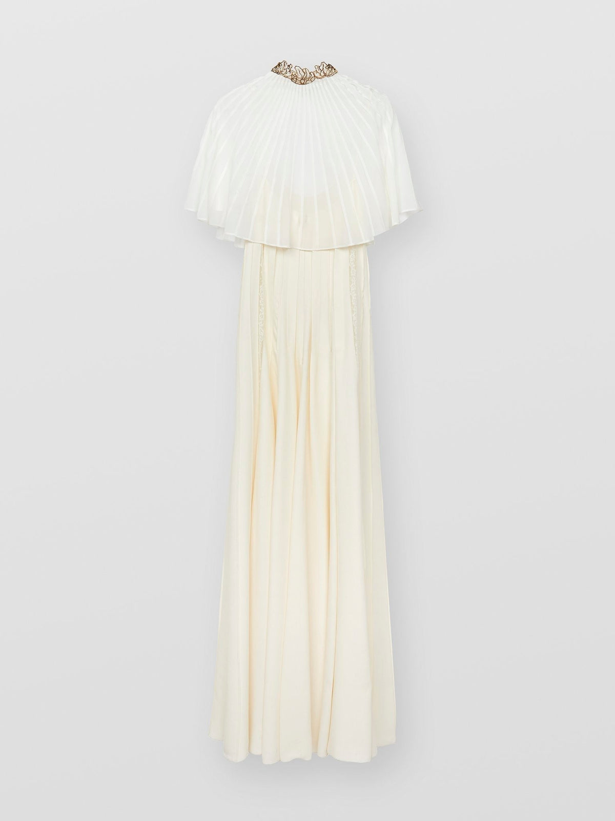 NO PORTE_Robe cape en soie - Vanilla Ice