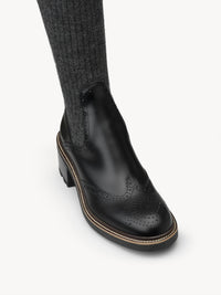 NO PORTE_Bottes chaussettes Franne en mohair - Black