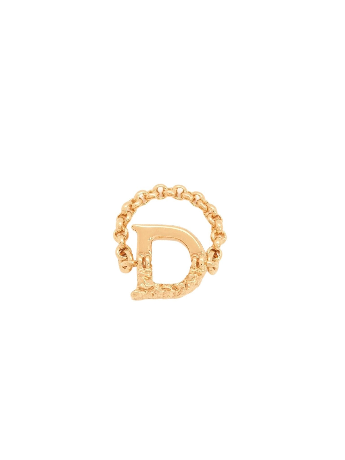 OK PORTE_Bague Alphabet en laiton - Gold Color