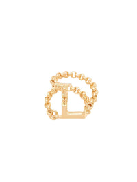 OK PORTE_Bague Alphabet en laiton - Gold Color