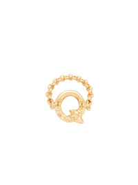 OK PORTE_Bague Alphabet en laiton - Gold Color