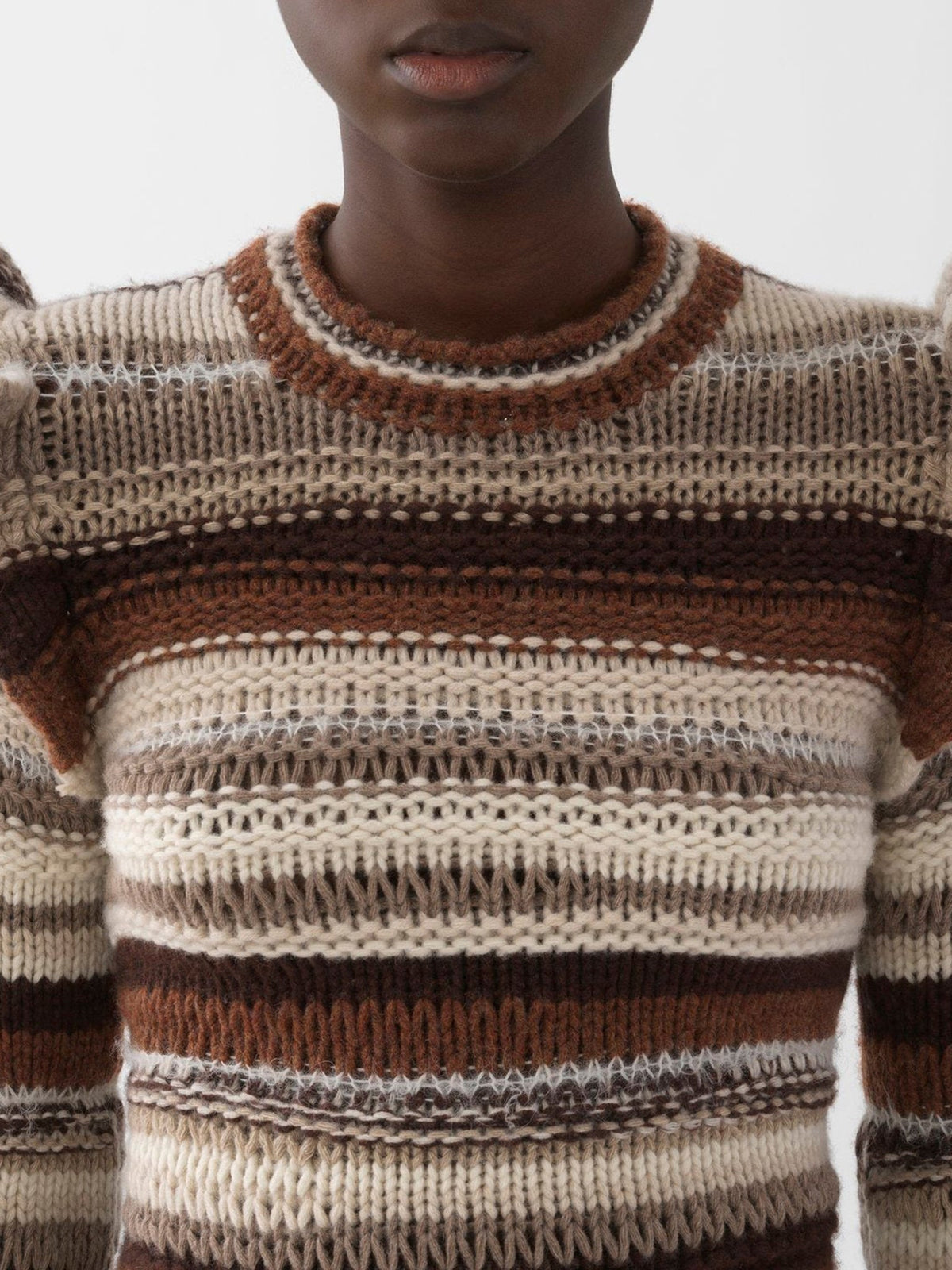 NO PORTE_Multicolor Grey PULLOVER - Multicolor Grey