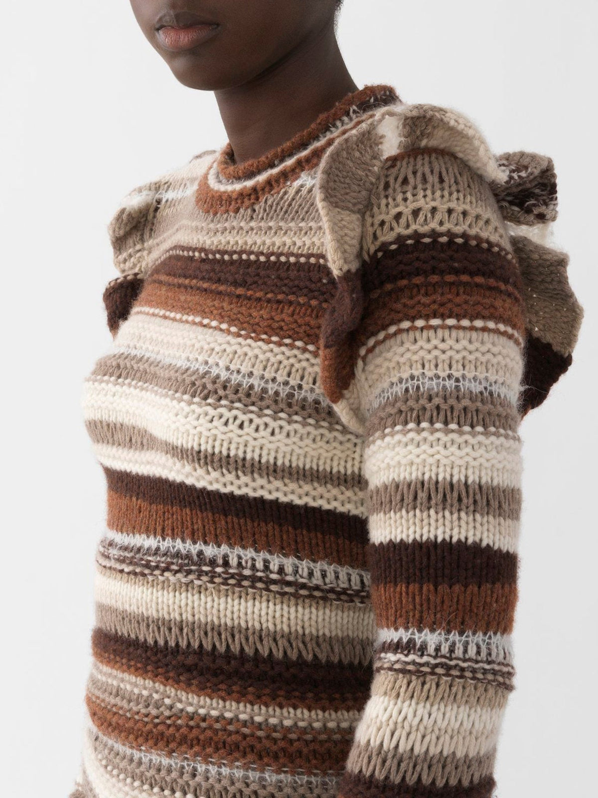 NO PORTE_Multicolor Grey PULLOVER - Multicolor Grey