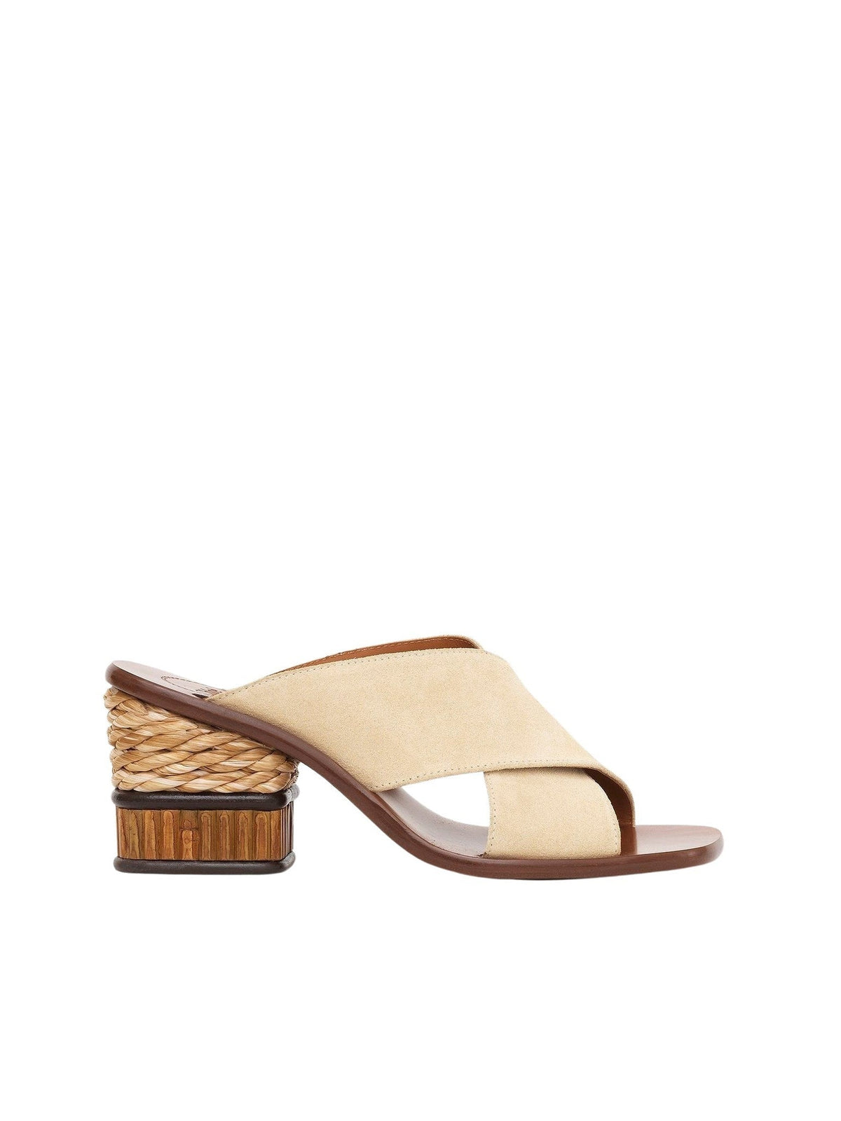 OK PORTE_Mules Laia en cuir - Biscotti Beige