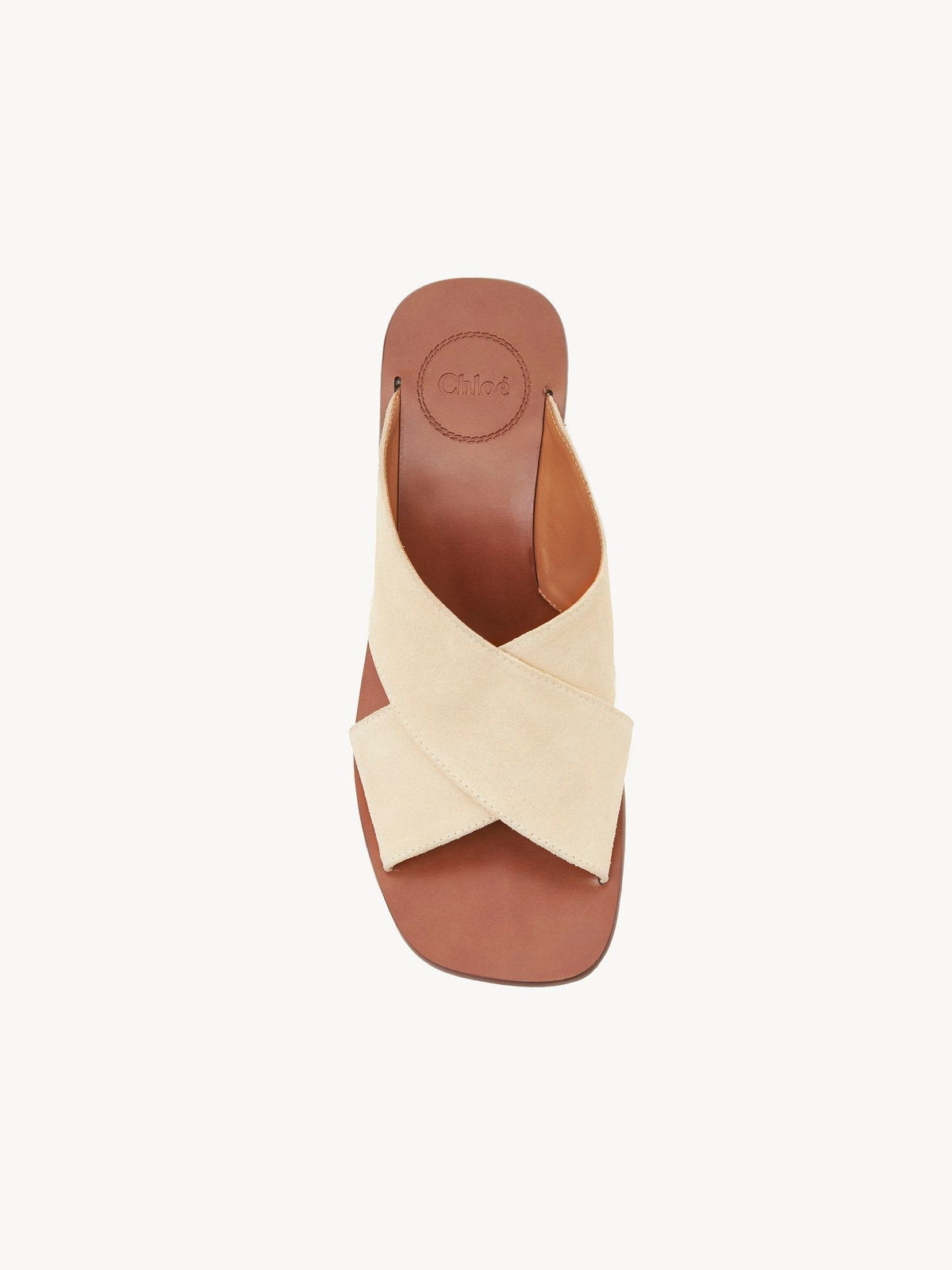 OK PORTE_Mules Laia en cuir - Biscotti Beige