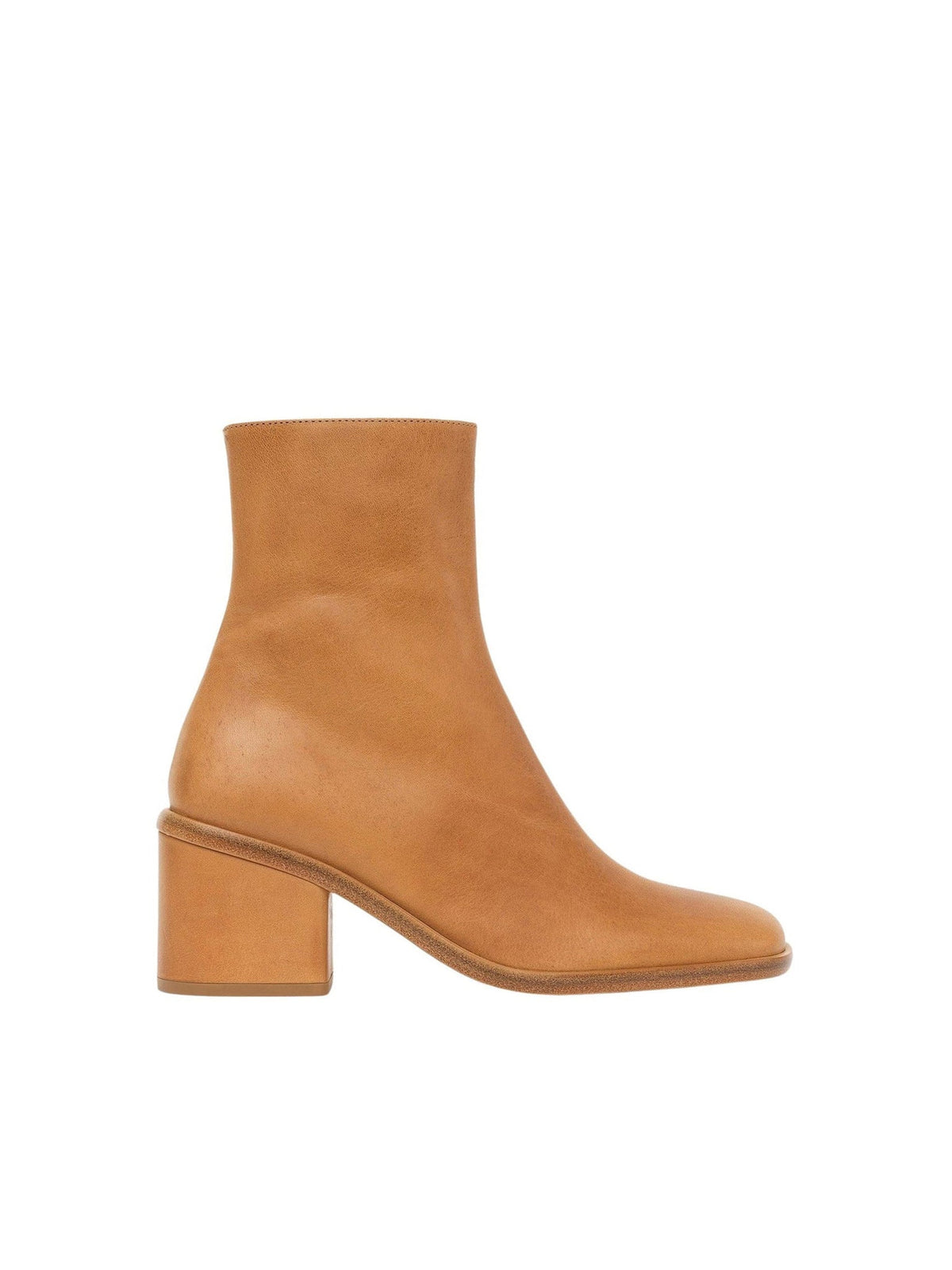 NO PORTE_Bottines Meganne à talons en cuir - Quiet Brown