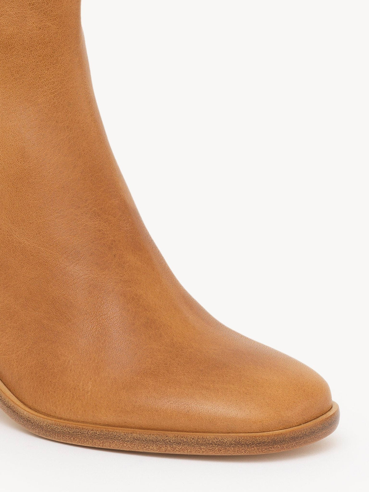 NO PORTE_Bottines Meganne à talons en cuir - Quiet Brown